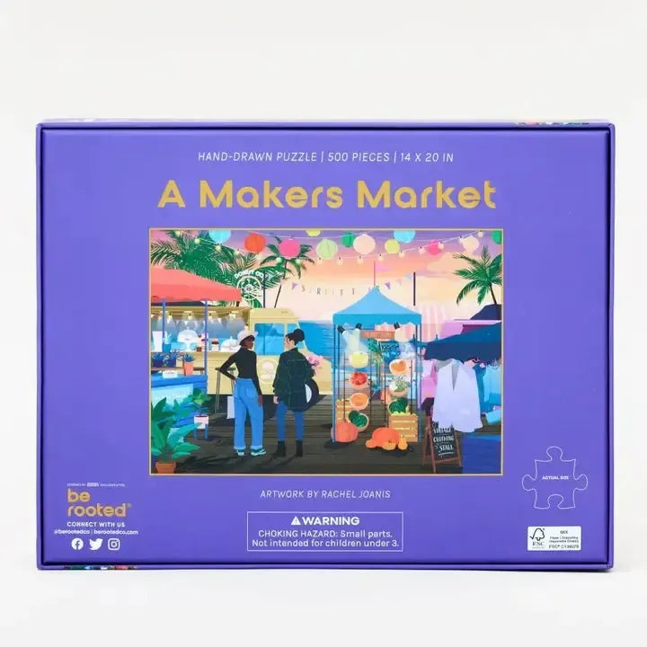 A Makers Market 500 Piece Soft Touch Jigsaw Puzzle Be Rooted
