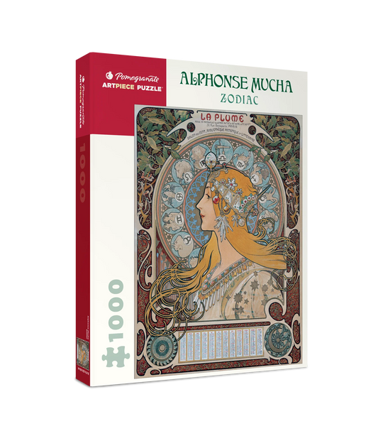 Zodiac by Mucha 1000 Piece Jigsaw Puzzle Pomegranate