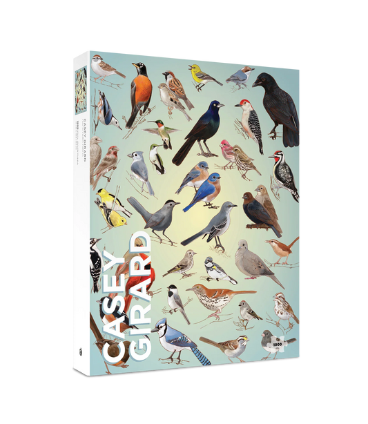 Backyard Birds 1000 Piece Jigsaw Puzzle Pomegranate