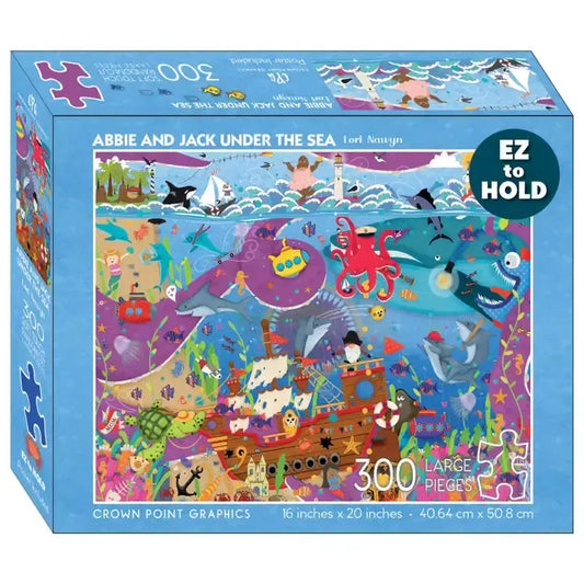 Abbie & Jack Under the Sea 300 Piece Soft Touch Jigsaw Puzzle Crown Point