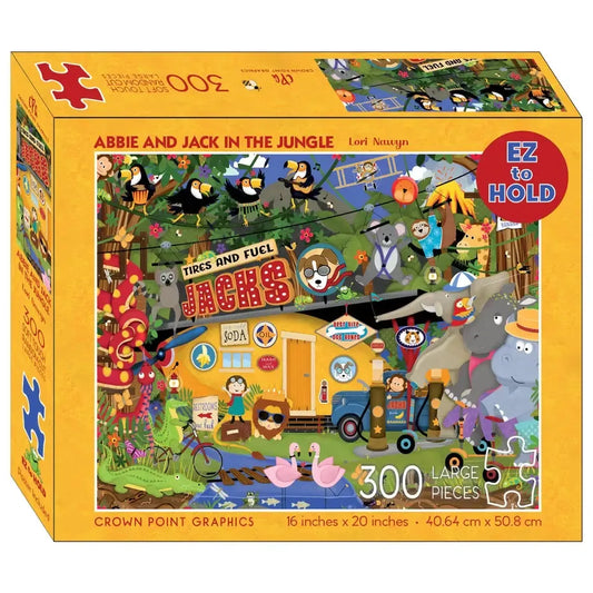 Abbie & Jack in the Jungle 300 Piece Soft Touch Jigsaw Puzzle Crown Point