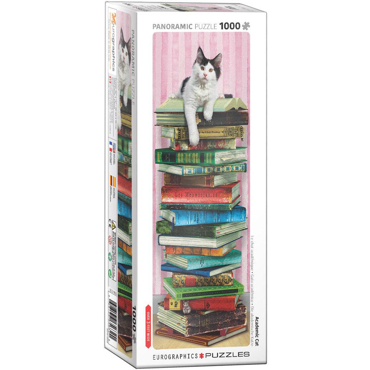 Academic Cat 1000 Piece Panoramic Jigsaw Puzzle Eurographics