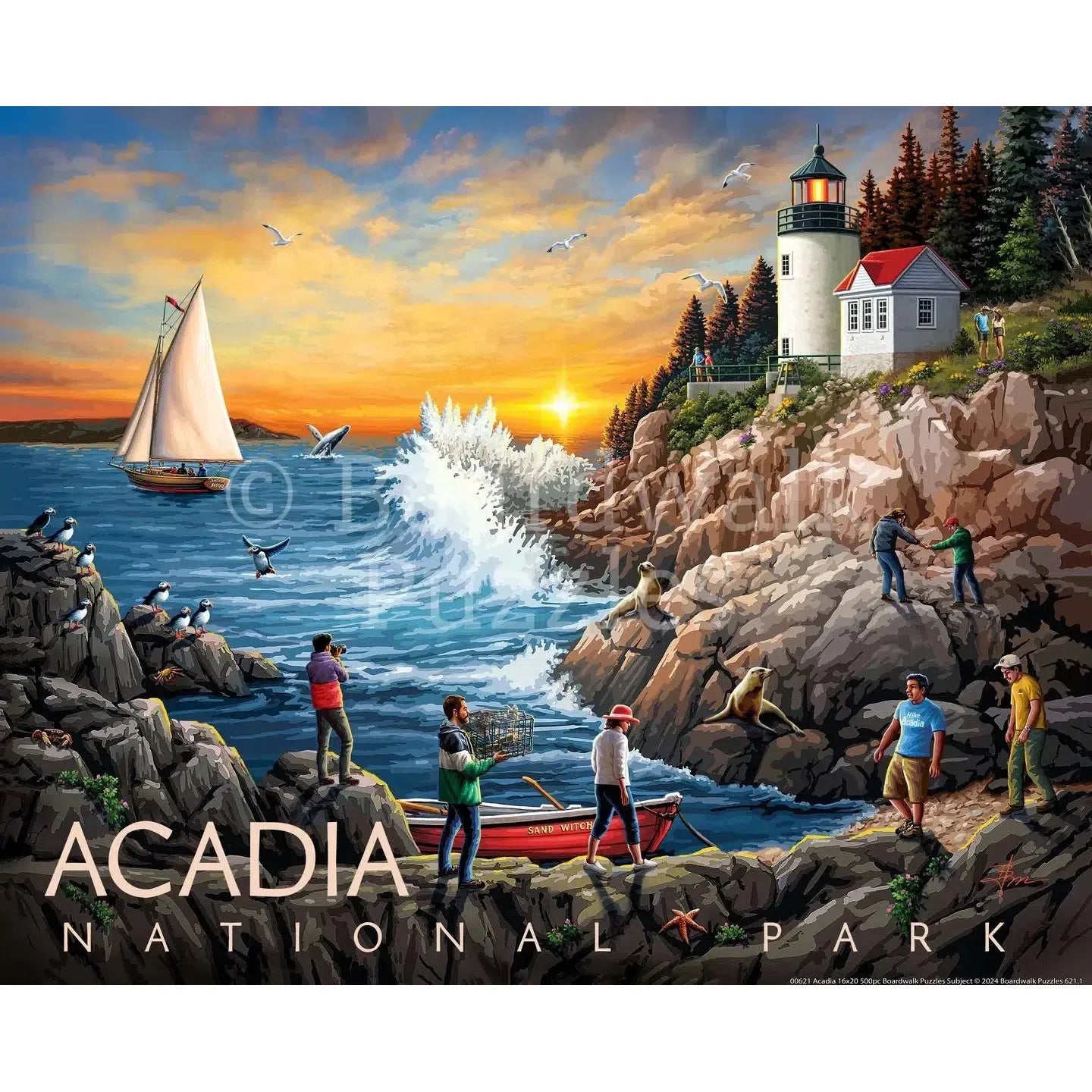 Acadia National Park 210 Piece Jigsaw Puzzle Boardwalk