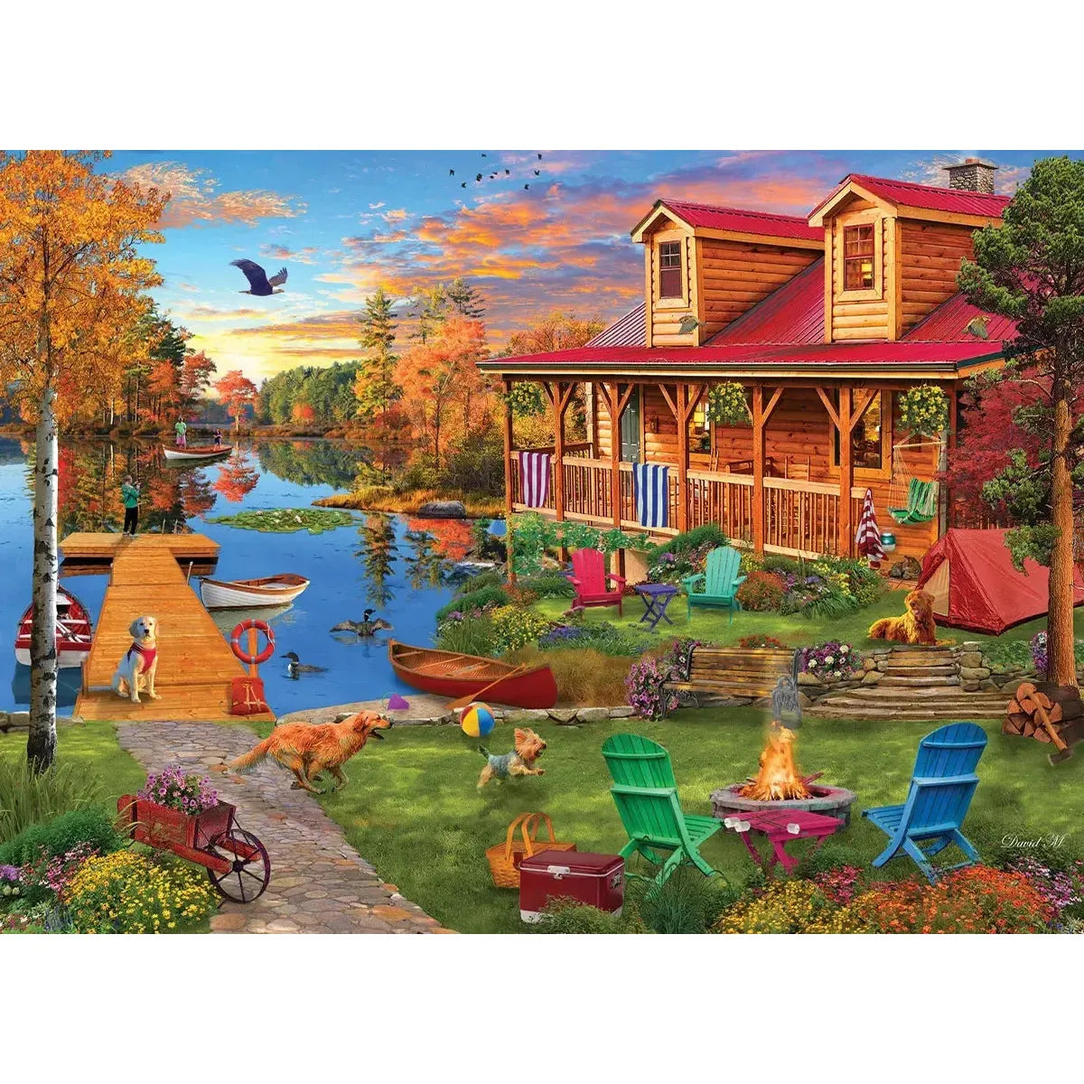 Adventures at the Lake 1000 Piece Jigsaw Puzzle Eurographics