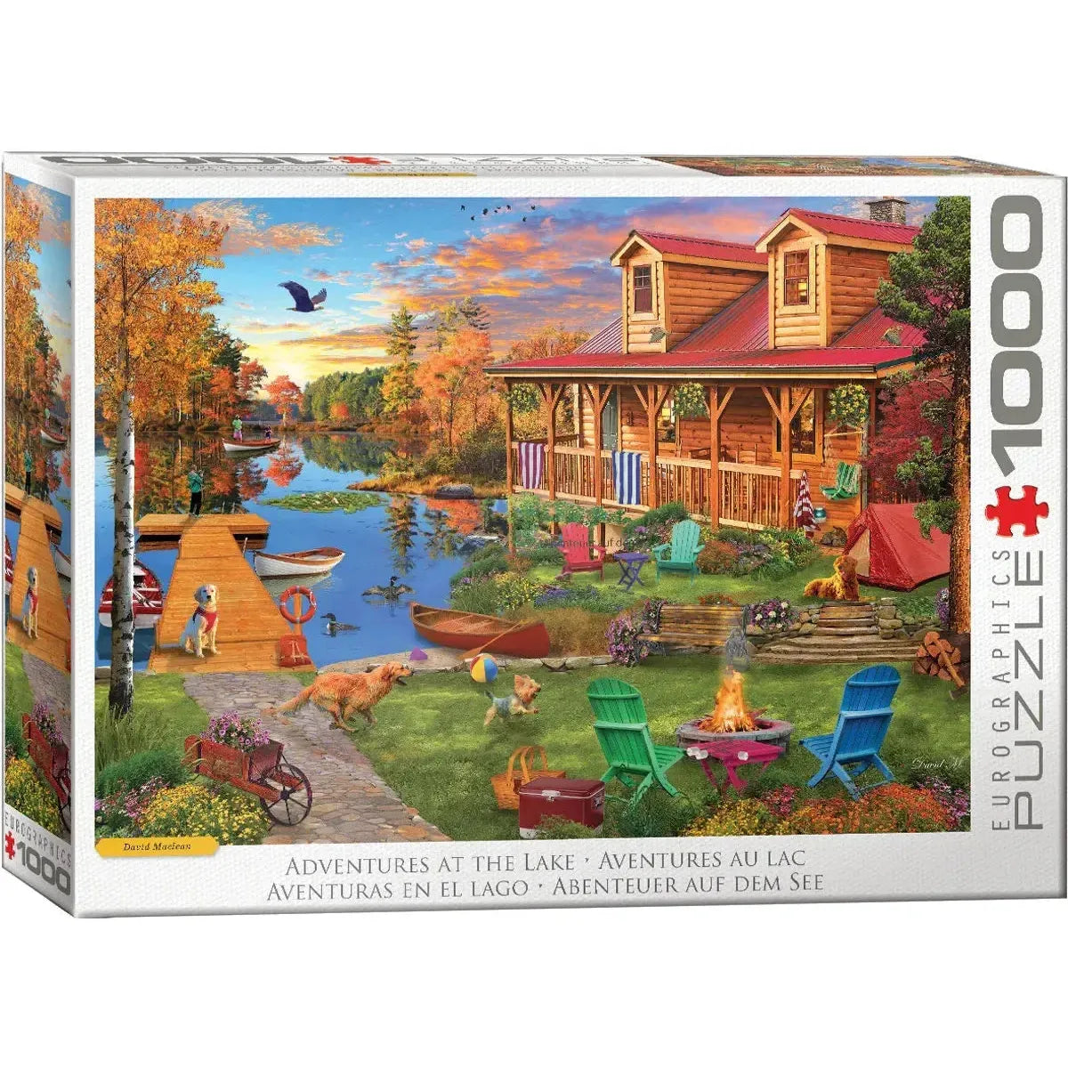 Adventures at the Lake 1000 Piece Jigsaw Puzzle Eurographics