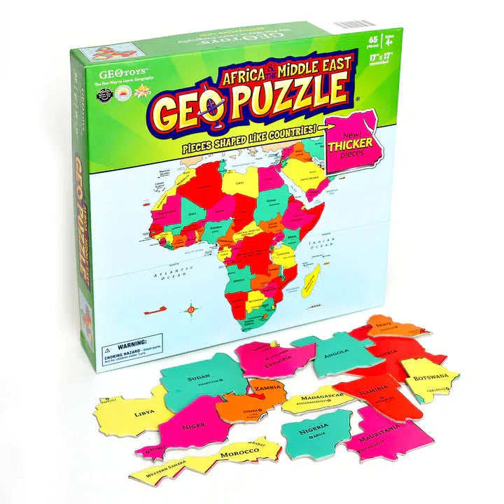 Africa & Middle East GeoPuzzle 65 Piece Jigsaw Puzzle Geotoys