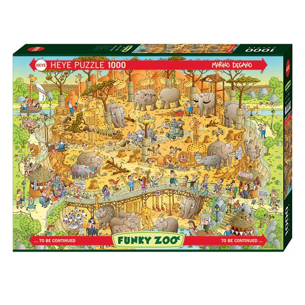 African Habitat Funky Zoo 1000 Piece Jigsaw Puzzle Heye