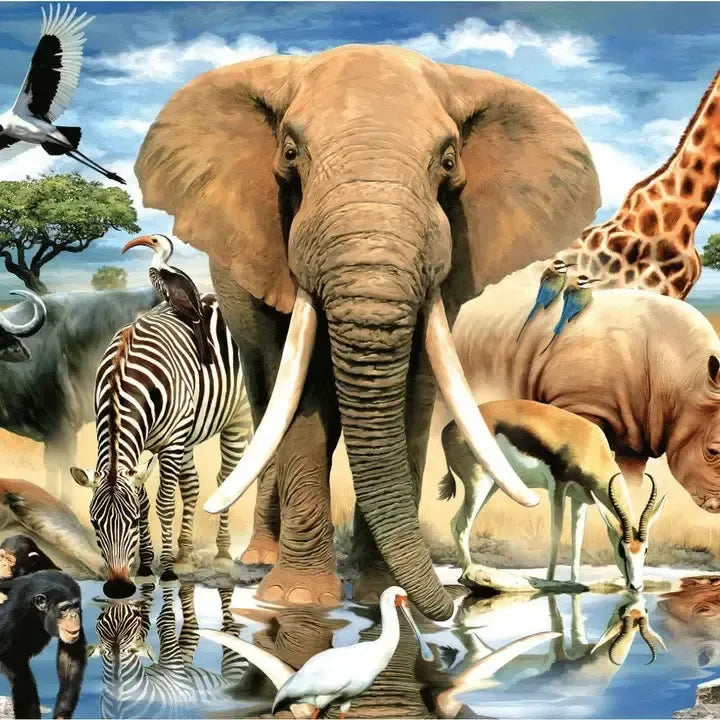 African Oasis 234 Piece "World's Smallest" Jigsaw Puzzle TDC