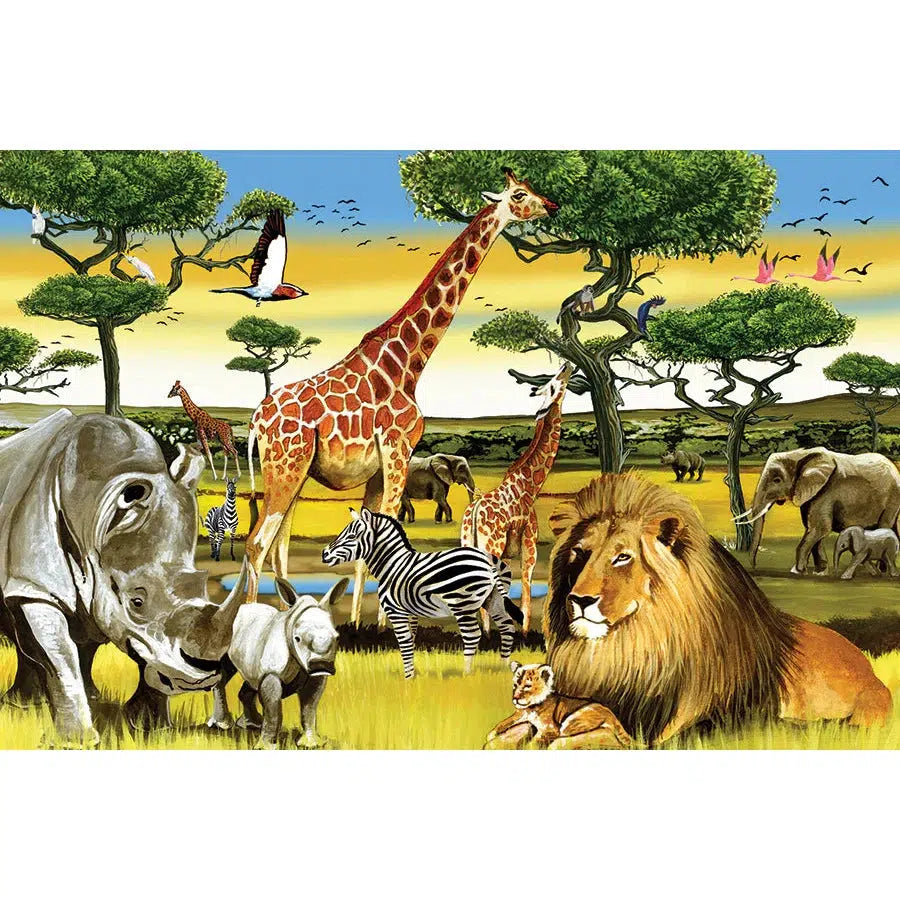 African Plains 36 Piece Floor Jigsaw Puzzle Cobble Hill