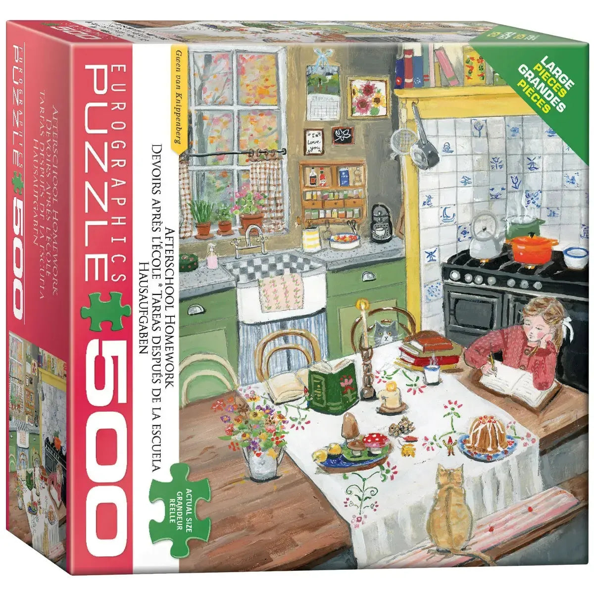Afterschool Homework 500 Piece Jigsaw Puzzle Eurographics