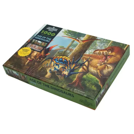 Age of the Dinosaurs 1000 Piece Double-Sided Panoramic Jigsaw Puzzle UPG
