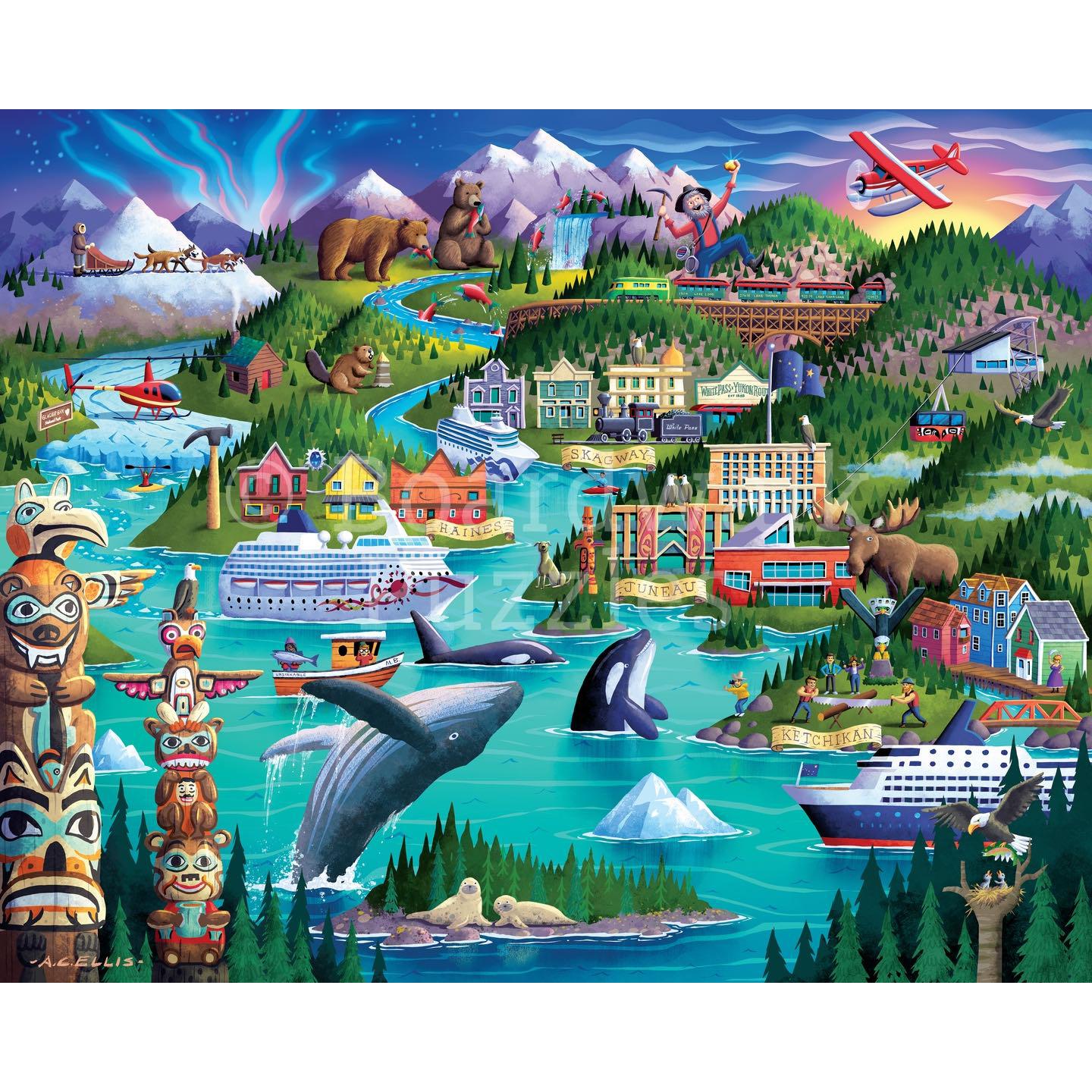 Alaska's Inside Passage 210 Piece Jigsaw Puzzle Boardwalk