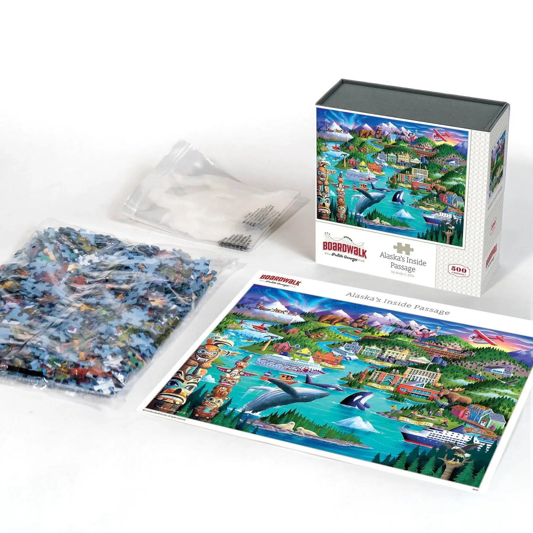 Alaska's Inside Passage 500 Piece Jigsaw Puzzle Boardwalk