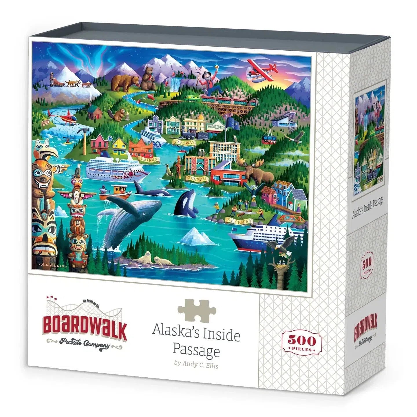 Alaska's Inside Passage 500 Piece Jigsaw Puzzle Boardwalk