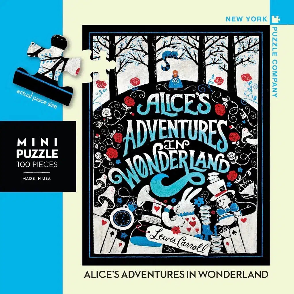 Alice's Adventure in Wonderland 100 Piece Mini Jigsaw Puzzle NYPC