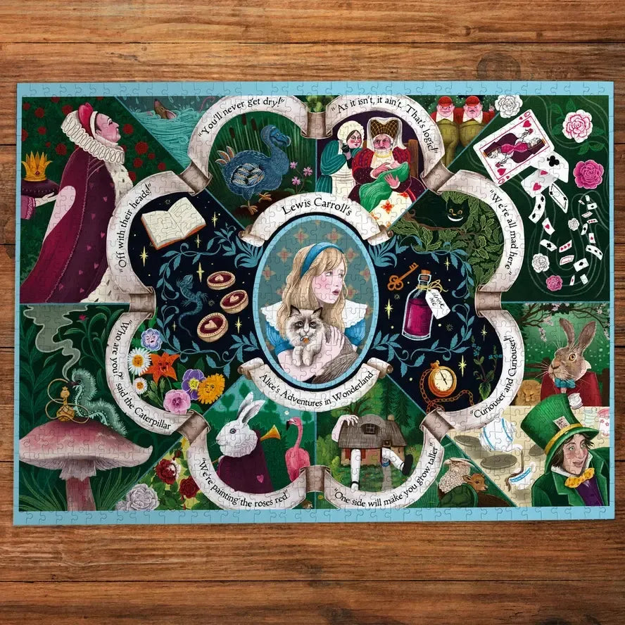 Alice's Adventures in Wonderland 1000 Piece Jigsaw Puzzle Gibsons