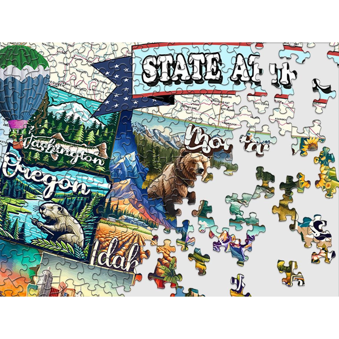 All American Attractions 1000 Piece Jigsaw Puzzle Springbok