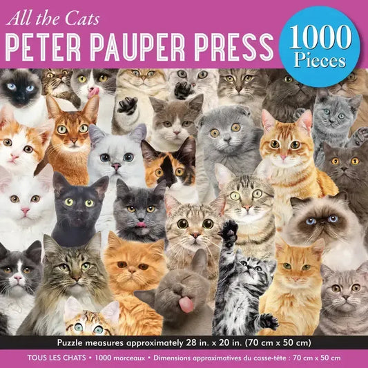 All the Cats 1000 Piece Jigsaw Puzzle Peter Pauper