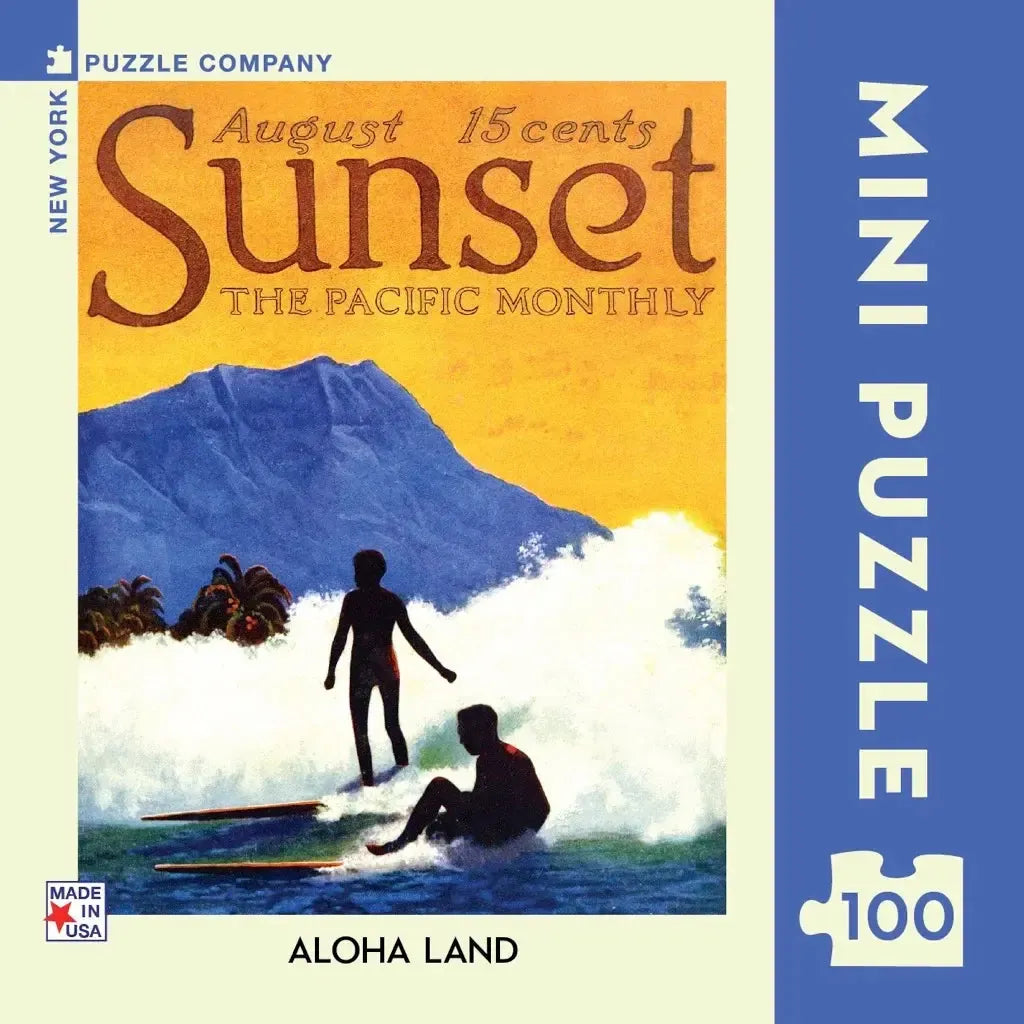 Aloha Land Sunset Magazine 100 Piece Mini Jigsaw Puzzle NYPC