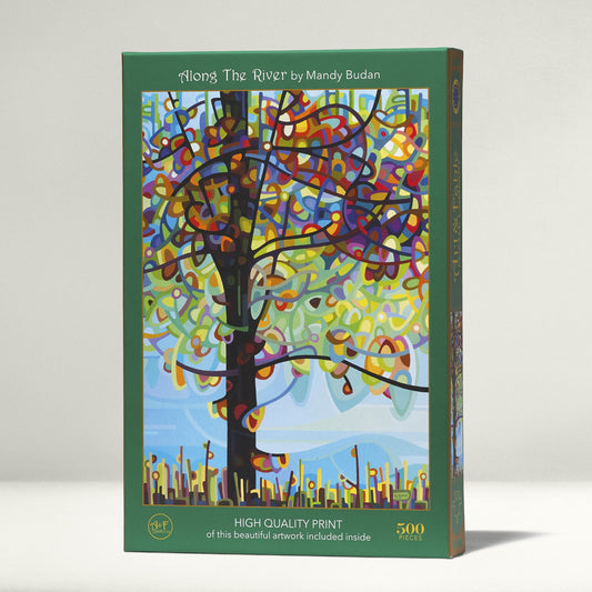 Along the River 500 Piece Premium Jigsaw Puzzle Art & Fable