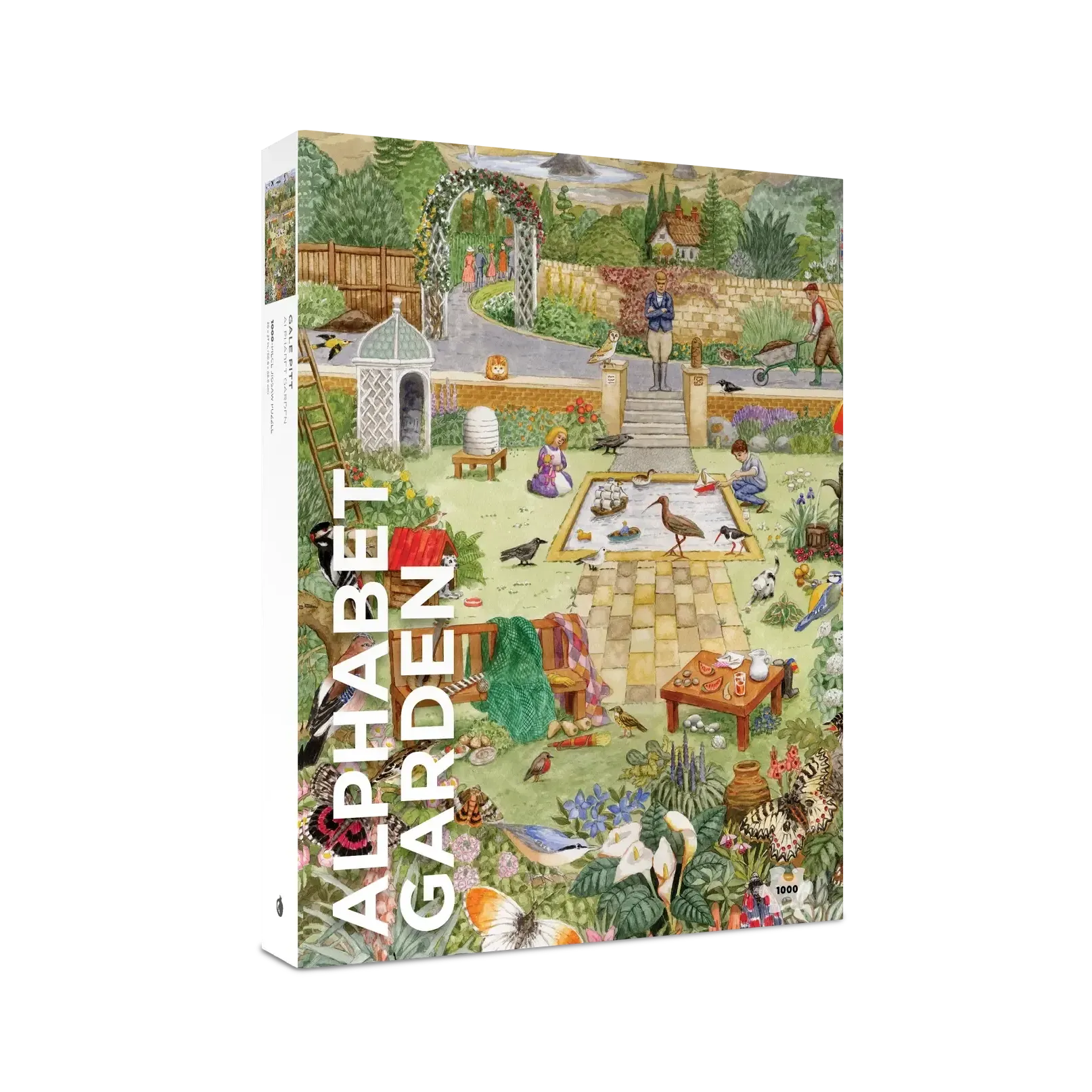 Alphabet Garden by Gale Pitt 1000 Piece Jigsaw Puzzle Pomegranate