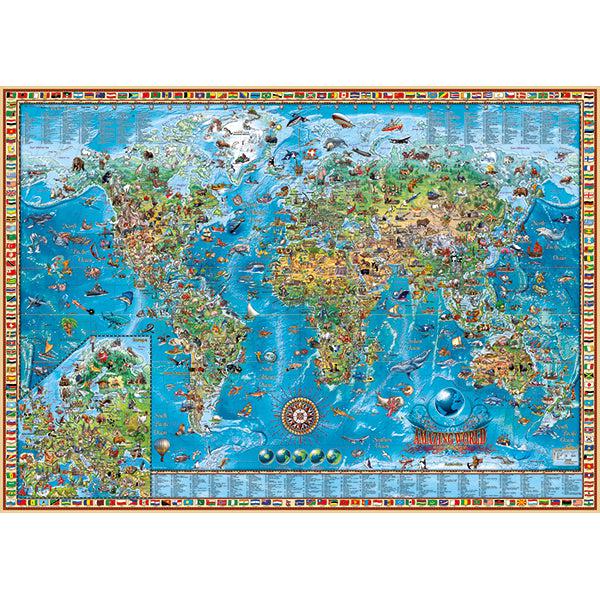 Amazing World Map Art 2000 Piece Jigsaw Puzzle Heye