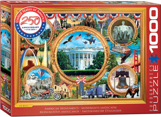 American Monuments 1000 Piece Jigsaw Puzzle Eurographics