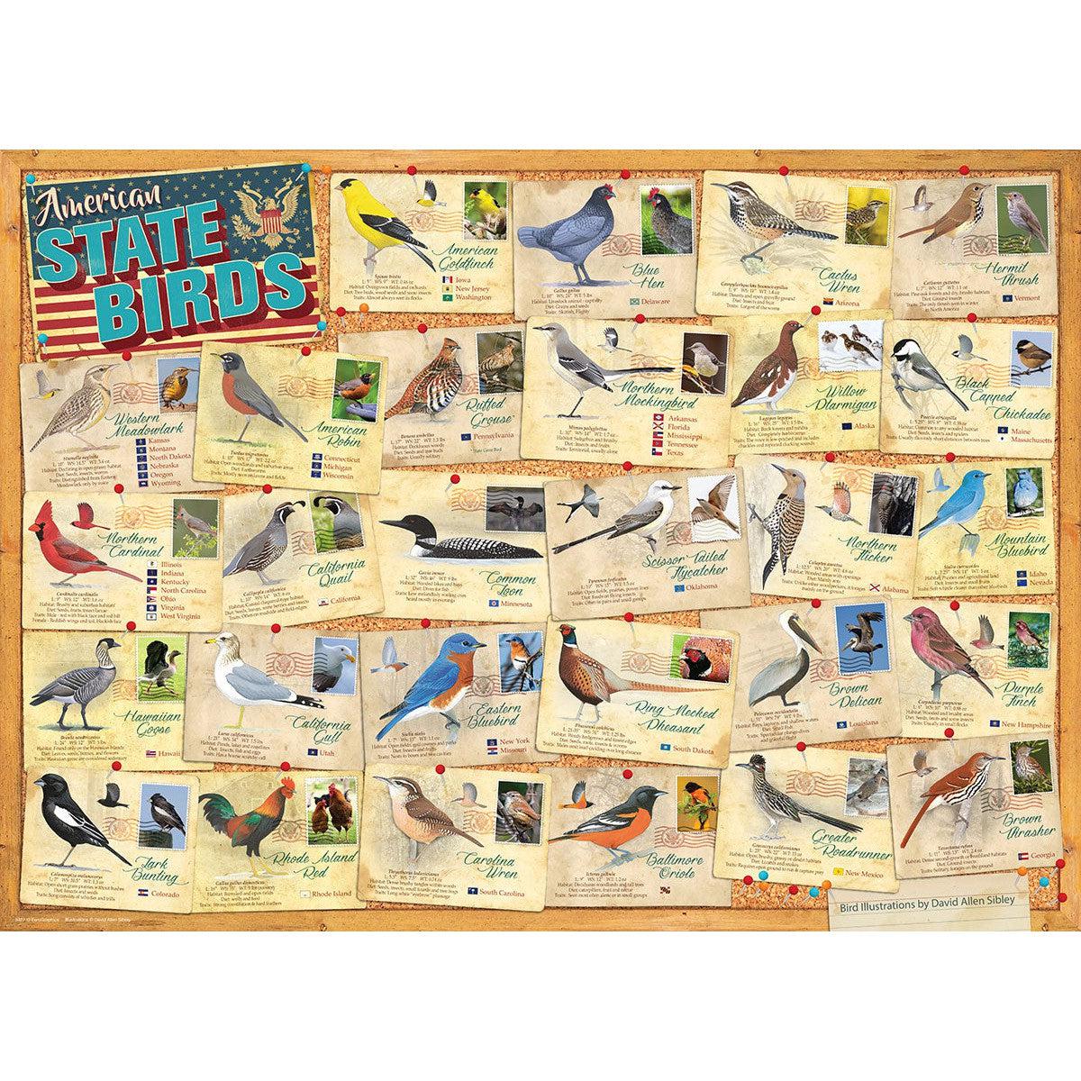 American State Birds 1000 Piece Jigsaw Puzzle Eurographics