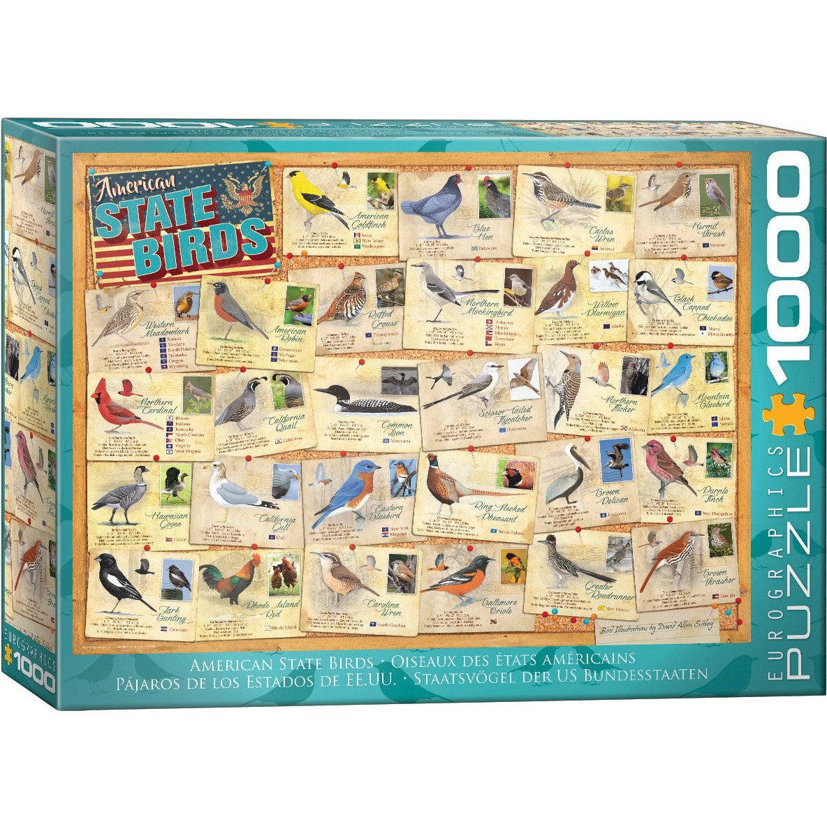 American State Birds 1000 Piece Jigsaw Puzzle Eurographics