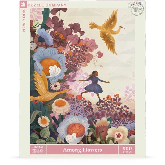 Among Flowers 500 Piece Jigsaw Puzzle NYPC