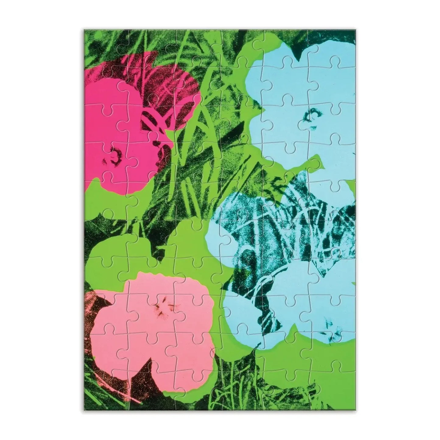Andy Warhol Flowers Greeting Card 60 Piece Jigsaw Puzzle Galison