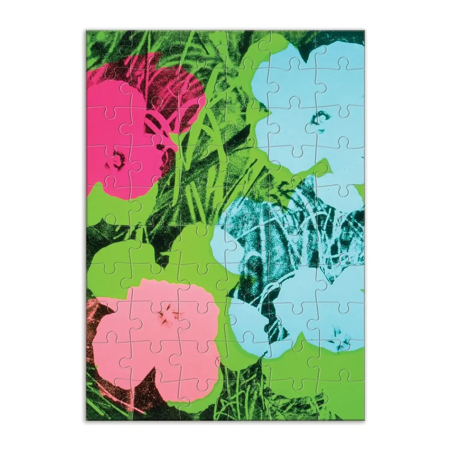 Andy Warhol Flowers Greeting Card 60 Piece Jigsaw Puzzle Galison