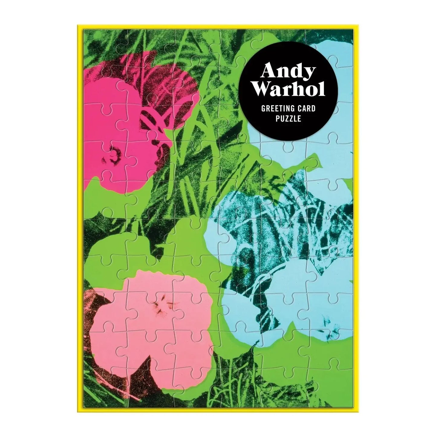 Andy Warhol Flowers Greeting Card 60 Piece Jigsaw Puzzle Galison