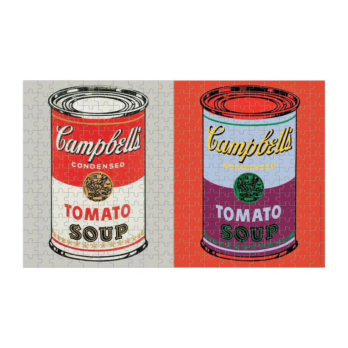 Andy Warhol Soup Cans 300 Piece Lenticular Jigsaw Puzzle Galison