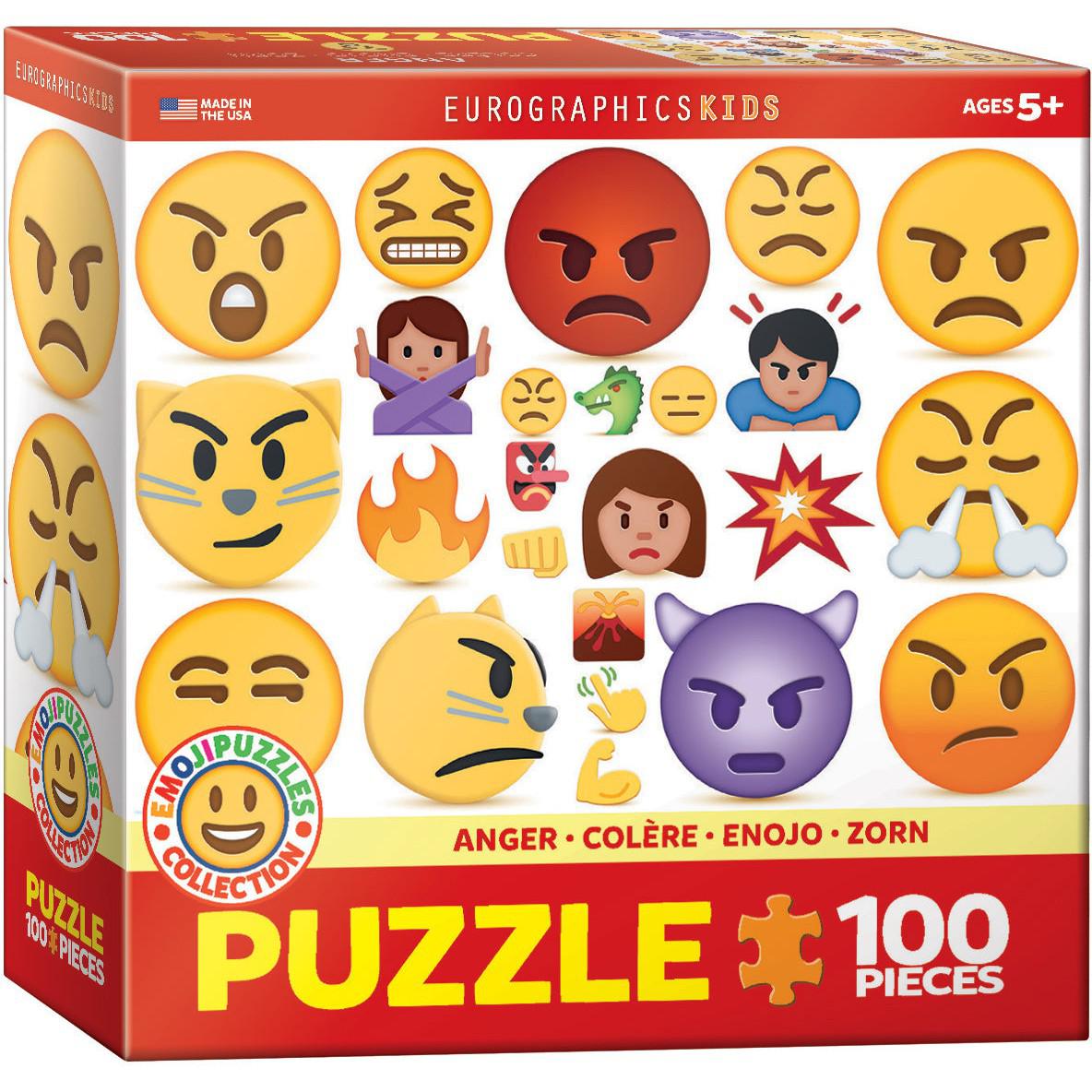 Anger Emoji 100 Piece Jigsaw Puzzle Eurographics