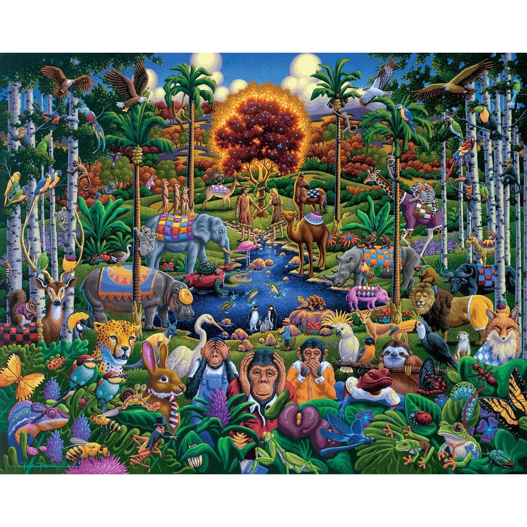 Animals of Eden 500 Piece Jigsaw Puzzle Dowdle