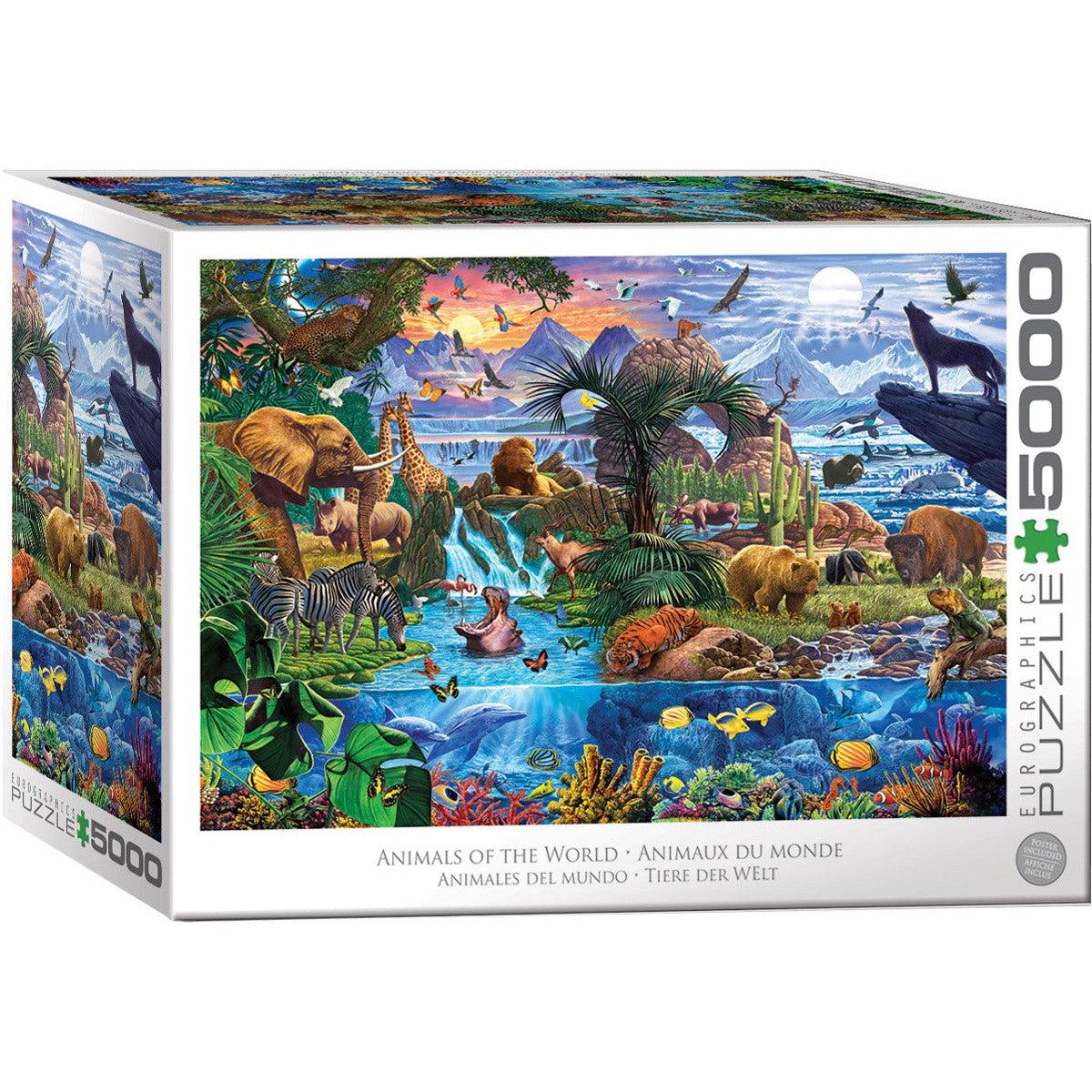 Animals of the World 5000 Piece Jigsaw Puzzle Eurographics