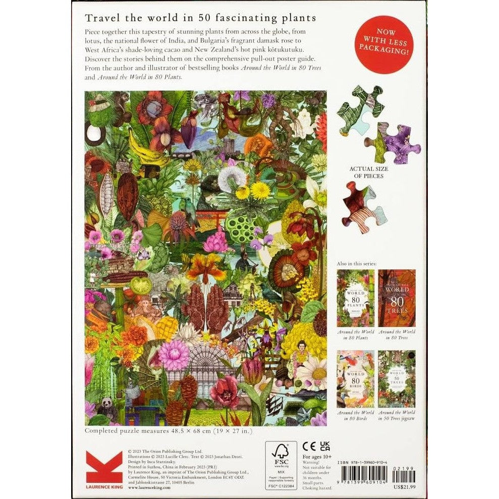 Around the World in 50 Plants 1000 Piece Jigsaw Puzzle Laurence King