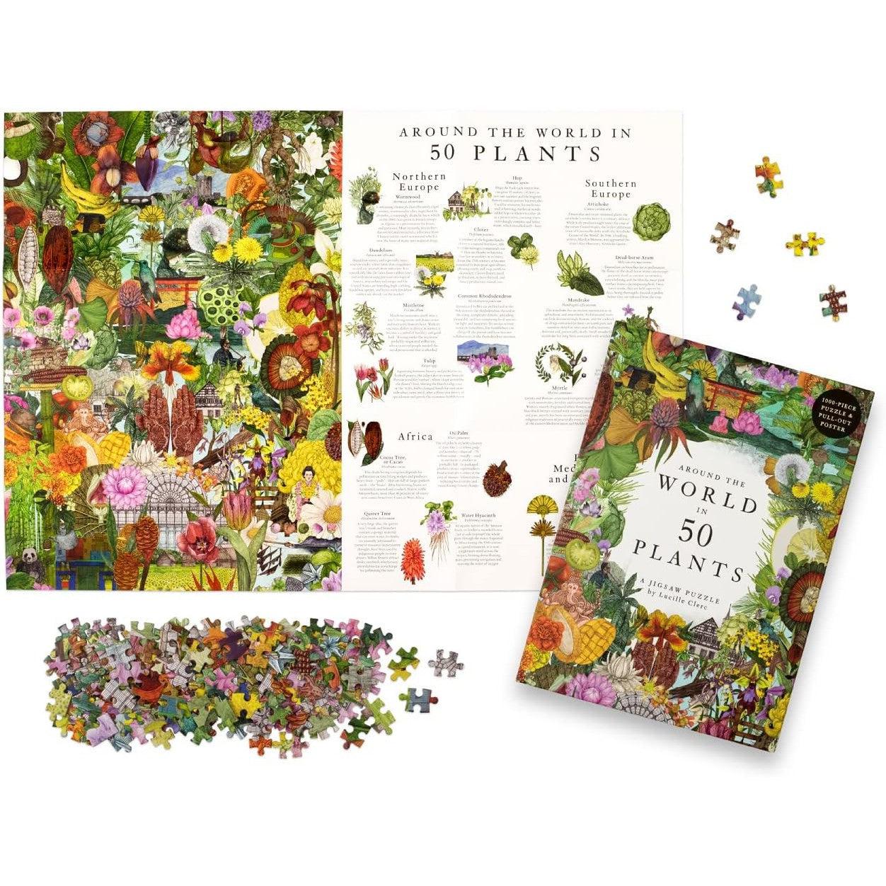 Around the World in 50 Plants 1000 Piece Jigsaw Puzzle Laurence King