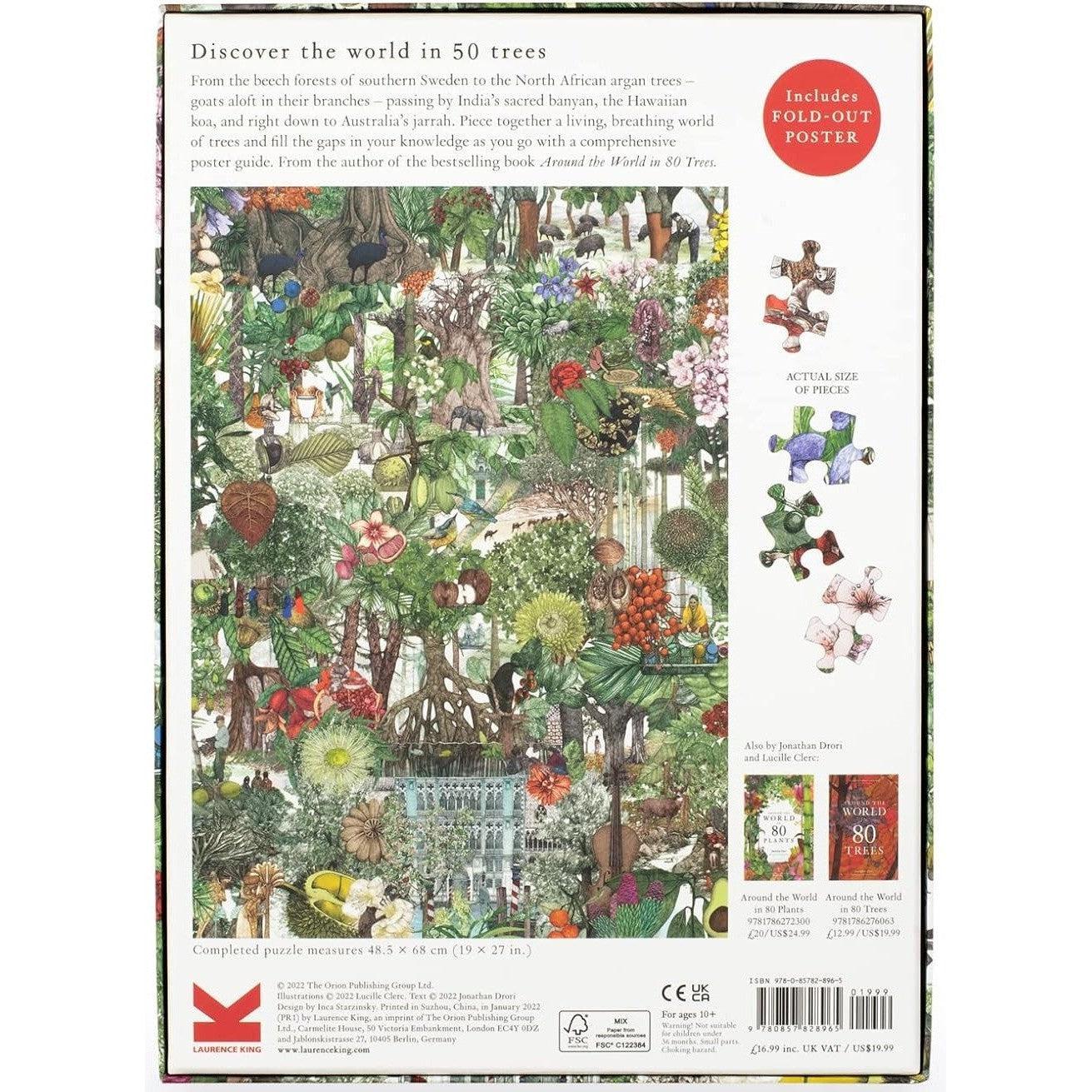 Around the World in 50 Trees 1000 Piece Jigsaw Puzzle Laurence King