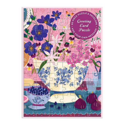 Art of the Table Greeting Card 60 Piece Jigsaw Puzzle Galison