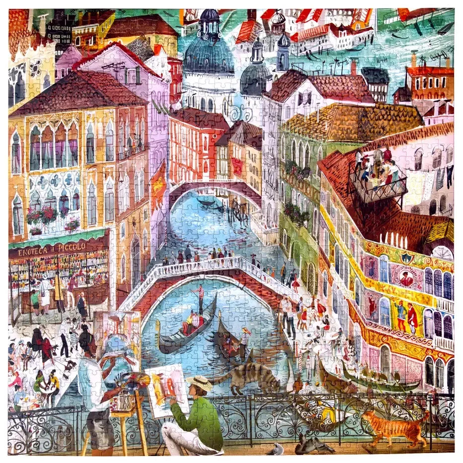 Artists in Venice 1000 Piece Jigsaw Puzzle eeBoo