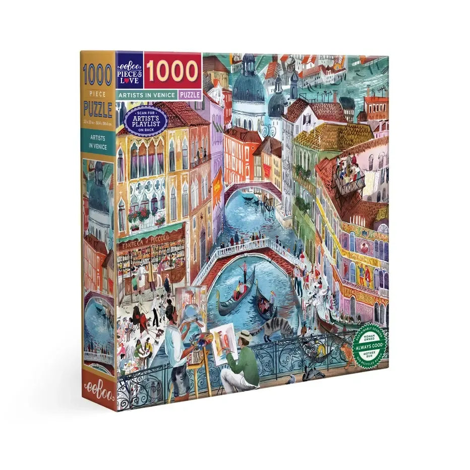 Artists in Venice 1000 Piece Jigsaw Puzzle eeBoo