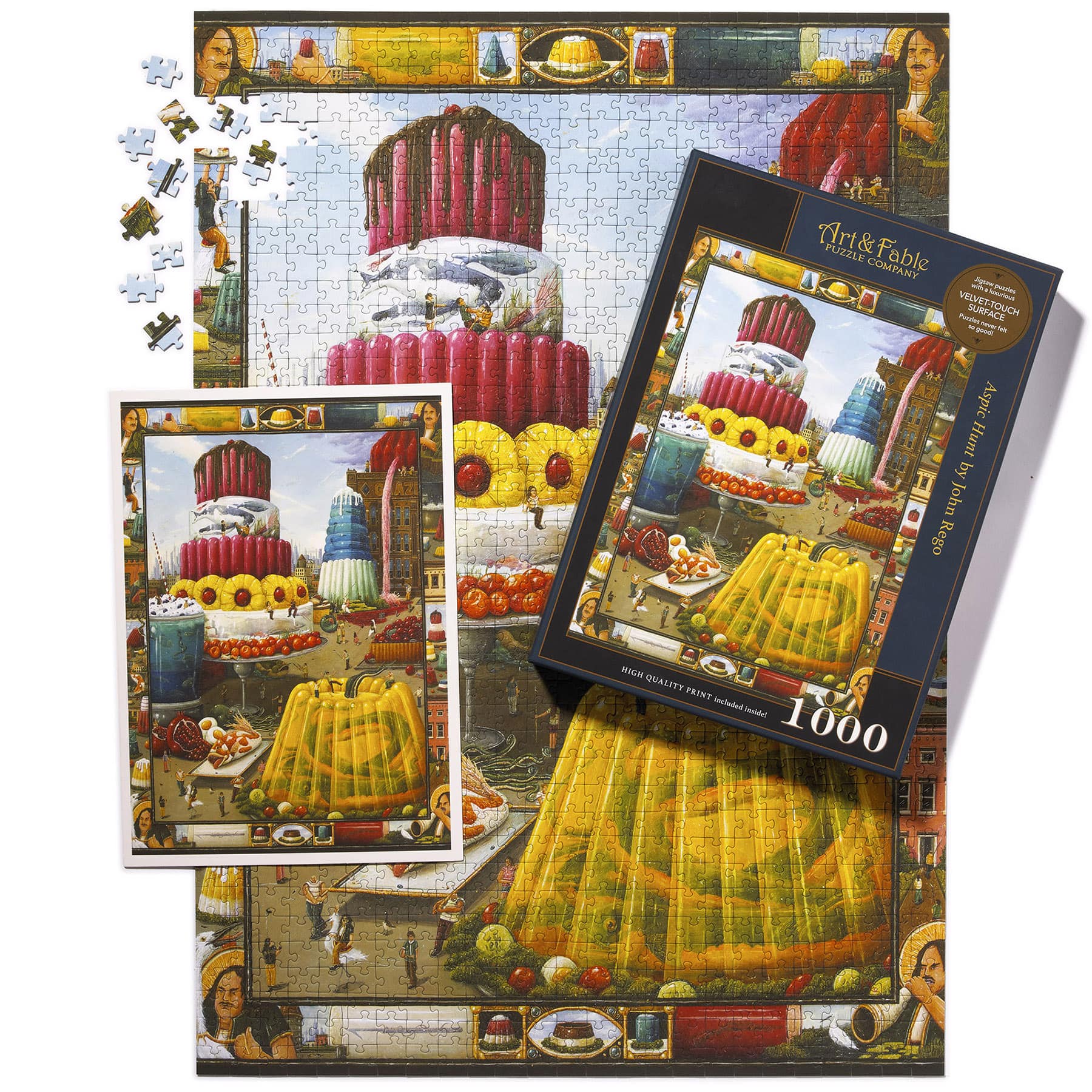 Aspic Hunt 1000 Piece Premium Jigsaw Puzzle Art & Fable