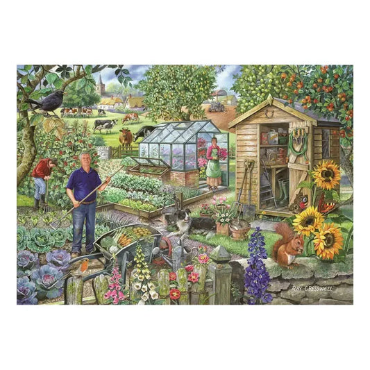 At the Allotment 500 Big Piece Jigsaw Puzzle HOP