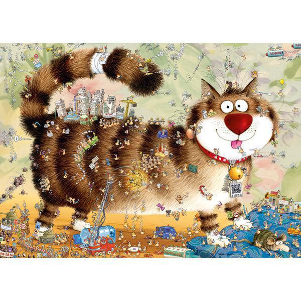 At the Cat Look Closely Seek & Find 1000 Piece Jigsaw Puzzle Heye