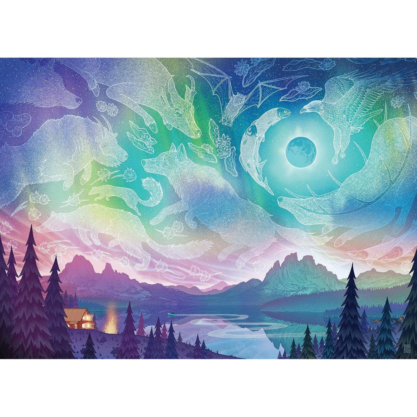 Aurora 1000 Piece Jigsaw Puzzle Cobble Hill