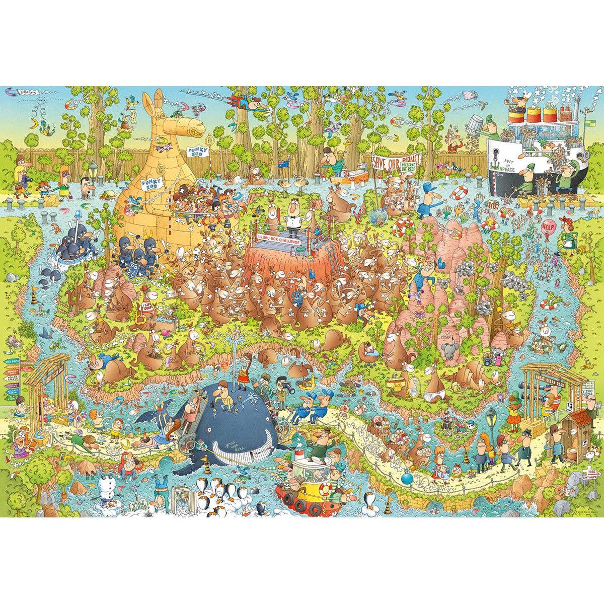 Australian Habitat Funky Zoo 1000 Piece Jigsaw Puzzle Heye