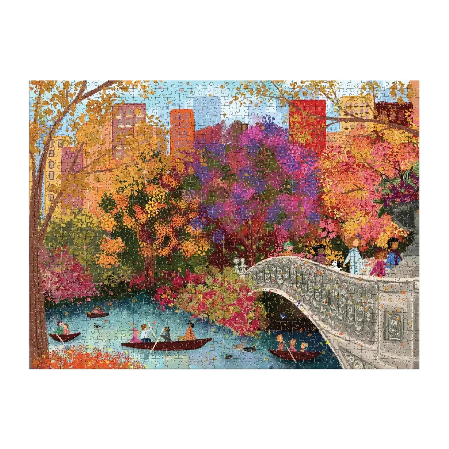 Autumn on Bow Bridge 1000 Piece Jigsaw Puzzle Galison