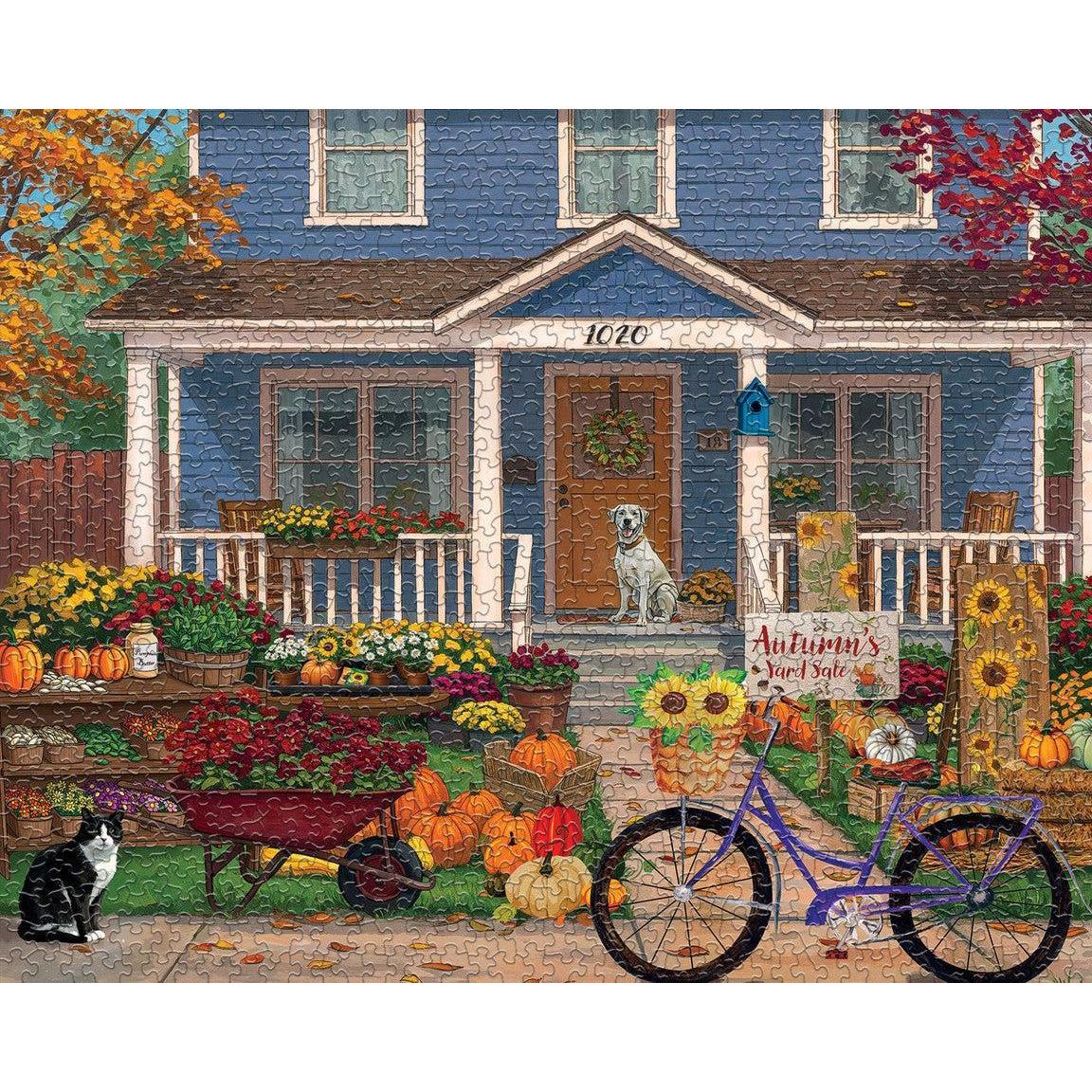 Autumn's Yard Sale 1000 Piece Jigsaw Puzzle Springbok